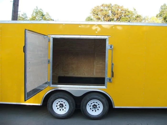 Enclosed Trailer 8.5'x24' Yellow - Mower Motorcycle Car Truck Hauler 15 Enclosed Trailer 8.5'x24' Yellow - Mower Motorcycle Car Truck Hauler - Image 13