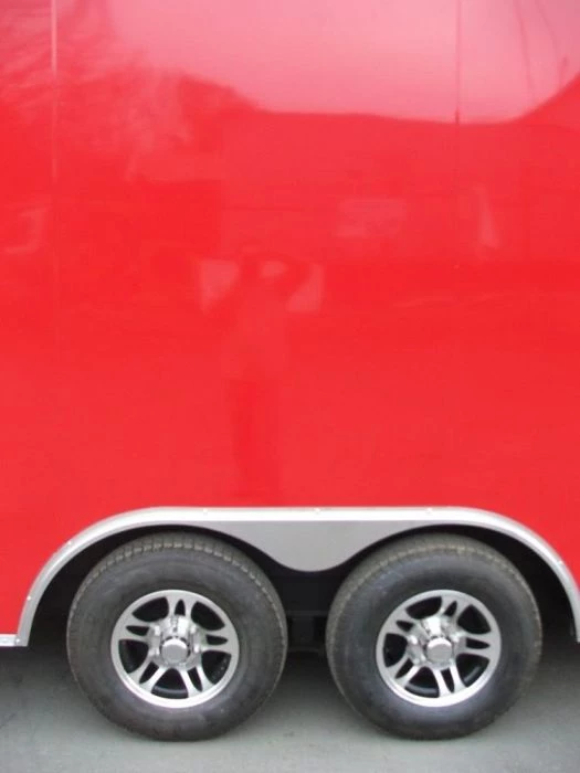 Enclosed Trailer 8.5'x24' Red - Motorcycle Car Bike Hauler 3 Enclosed Trailer 8.5'x24' Red - Motorcycle Car Bike Hauler