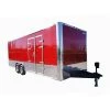 Enclosed Trailer 8.5' x 24' Red Equipment Hauler (2) 7,000 lb Axles -Cheap Trailers Store edited 8.5 x 24 enclosed red 9 1