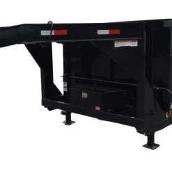 7x12 Gooseneck Hydraulic Dump Trailer with 4ft Side (2) 6K Axles