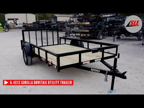 6.4x12 Dovetail Utility Trailer Painted 3500lb Axle 16 6.4x12 Dovetail Utility Trailer Painted 3500lb Axle - Image 14
