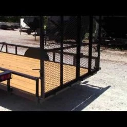 Utility Trailer 6.4' x 12' Spring Assist Gate Tire Rack -Cheap Trailers Store hqdefault 25 62