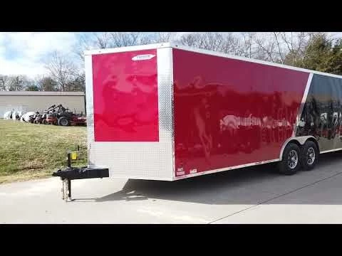 Enclosed Trailer 8.5'x22' Red & Black - Car Hauler 25 Enclosed Trailer 8.5'x22' Red & Black - Car Hauler - Image 23