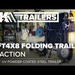 DK2 4x8 Folding Trailer UV Powder Coated Steel Deck 9 DK2 4x8 Folding Trailer UV Powder Coated Steel Deck -Cheap Trailers Store hqdefault 28 19 1