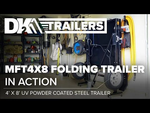 DK2 4x8 Folding Trailer UV Powder Coated Steel Deck 6 DK2 4x8 Folding Trailer UV Powder Coated Steel Deck - Image 4