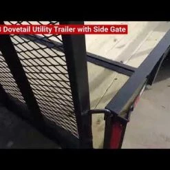 7 X 18 Tandem Axle Dovetail Utility Trailer with Side Gate -Cheap Trailers Store hqdefault 28 2 1