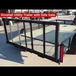 7' X 14' Tandem Axle Dovetail Utility Trailer with Side Gate 27 7' X 14' Tandem Axle Dovetail Utility Trailer with Side Gate -Cheap Trailers Store hqdefault 28 4 1