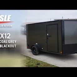 7x12 Enclosed Trailer Charcoal V-Nose Blackout Package 3,500lb Axle -Cheap Trailers Store hqdefault 33 3 1
