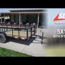5x10-2ft Mesh Dovetail Utility Trailer 3500lb Axle -Cheap Trailers Store hqdefault 34 10 1