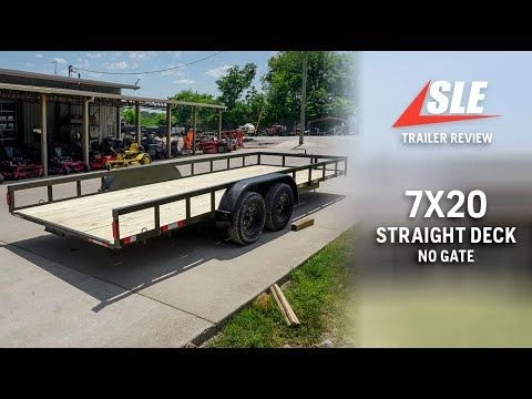 7x20 Straight Deck Utility Trailer with No Gate (2) 3,500 Axles 19 7x20 Straight Deck Utility Trailer with No Gate (2) 3,500 Axles - Image 17