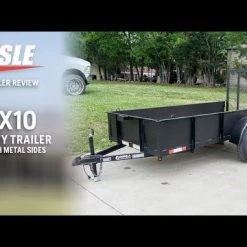 5' X 10' Utility Trailer Straight Deck 18" Sides Tall Gate -Cheap Trailers Store hqdefault 63 54 1