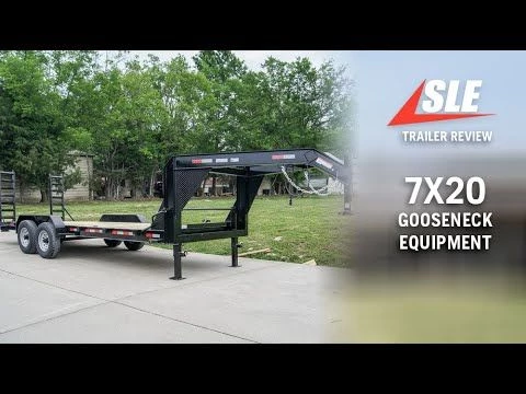 7x20 Gooseneck Equipment Trailer (2) 7K Axles Standup Ramps 23 7x20 Gooseneck Equipment Trailer (2) 7K Axles Standup Ramps - Image 21