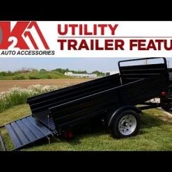 MMT5X7 Multi-Purpose 4.5' x 7.5' Steel Utility Trailer -Cheap Trailers Store hqdefault 9 2