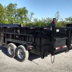 Dump Trailer 7' X 16' Hydraulic Dump 3ft Sides Mulch -Cheap Trailers Store img 20180430 172038341 hdr 2