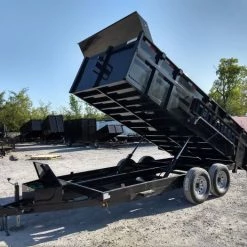 Dump Trailer 7' X 16' Hydraulic Dump 3ft Sides Mulch -Cheap Trailers Store img 20180430 172336550 hdr 2