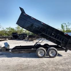 Dump Trailer 7' X 16' Hydraulic Dump 3ft Sides Mulch -Cheap Trailers Store img 20180430 172354150 hdr 2
