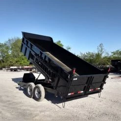 Dump Trailer 7' X 16' Hydraulic Dump 3ft Sides Mulch -Cheap Trailers Store img 20180430 172418741 hdr 2