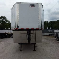 Enclosed Trailer 8.5' X 30' Red and White Custom Event