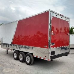 Enclosed Trailer 8.5' X 30' Red and White Custom Event -Cheap Trailers Store img 20180516 132126879 hdr 1