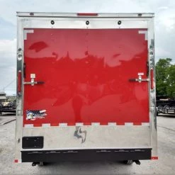 Enclosed Trailer 8.5' X 30' Red and White Custom Event -Cheap Trailers Store img 20180516 132135104 hdr 1
