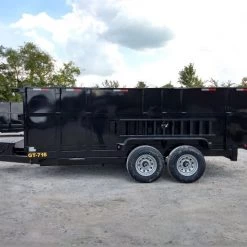 Dump Trailer 7' X 16' Hydraulic W/4' Sides 7,000lbs Axles -Cheap Trailers Store img 20180918 141437401 hdr 2