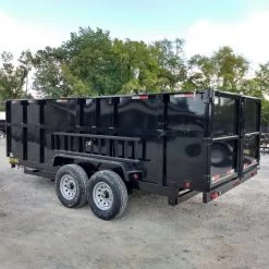 Dump Trailer 7' X 16' Hydraulic W/4' Sides 7,000lbs Axles -Cheap Trailers Store img 20180918 141446199 hdr 2