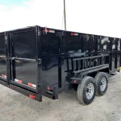 Dump Trailer 7' X 16' Hydraulic W/4' Sides 7,000lbs Axles -Cheap Trailers Store img 20180918 141506871 hdr 2