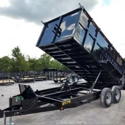 Dump Trailer 7' X 16' Hydraulic W/4' Sides 7,000lbs Axles -Cheap Trailers Store img 20180918 141701784 hdr 2