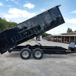 Dump Trailer 7' X 16' Hydraulic W/4' Sides 7,000lbs Axles -Cheap Trailers Store img 20180918 141808376 hdr 1