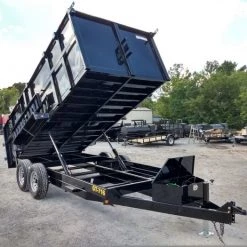 Dump Trailer 7' X 16' Hydraulic W/4' Sides 7,000lbs Axles -Cheap Trailers Store img 20180918 141826177 hdr 1