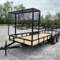 Utility Trailer 6.4' X 18' Tandem Dovetail With Cage -Cheap Trailers Store img 20190418 121307202 hdr 2