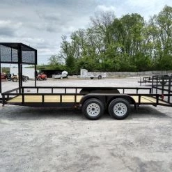 Utility Trailer 6.4' X 18' Tandem Dovetail With Cage -Cheap Trailers Store img 20190418 121319311 hdr 1