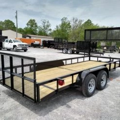 Utility Trailer 6.4' X 18' Tandem Dovetail With Cage -Cheap Trailers Store img 20190418 121350926 hdr 2