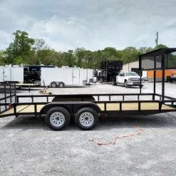 Utility Trailer 6.4' X 18' Tandem Dovetail With Cage -Cheap Trailers Store img 20190418 121403831 hdr 2