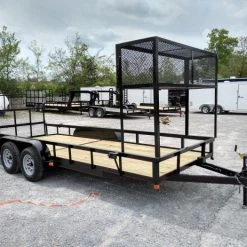 Utility Trailer 6.4' X 18' Tandem Dovetail With Cage -Cheap Trailers Store img 20190418 121417394 hdr 2