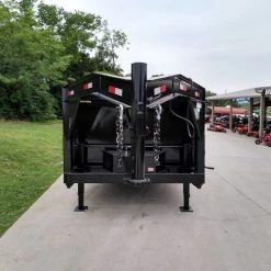 Gooseneck Dump Trailer 7' X 16' Hydraulic 3 ft Sides Mulch -Cheap Trailers Store img 20190510 154021264 hdr 1