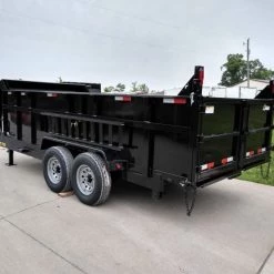Gooseneck Dump Trailer 7' X 16' Hydraulic 3 ft Sides Mulch -Cheap Trailers Store img 20190510 154055744 hdr 1