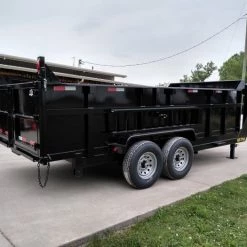 Gooseneck Dump Trailer 7' X 16' Hydraulic 3 ft Sides Mulch -Cheap Trailers Store img 20190510 154122677 hdr 1