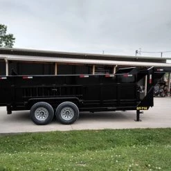 Gooseneck Dump Trailer 7' X 16' Hydraulic 3 ft Sides Mulch -Cheap Trailers Store img 20190510 154137114 hdr 1