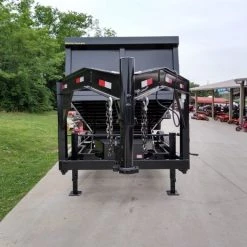 Gooseneck Dump Trailer 7' X 16' Hydraulic 3 ft Sides Mulch -Cheap Trailers Store img 20190510 154313220 hdr 1