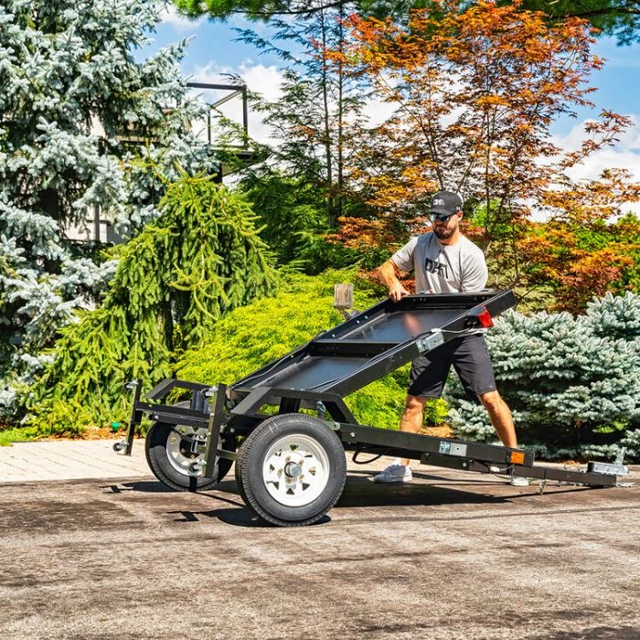 DK2 4x8 Folding Trailer UV Powder Coated Steel Deck 4 DK2 4x8 Folding Trailer UV Powder Coated Steel Deck - Image 2