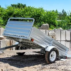 MMT5X7G-DUG 4.5' x 7.5' Utility Trailer Galvanized Drive Up Gate -Cheap Trailers Store mmt5x7g dug 6 2