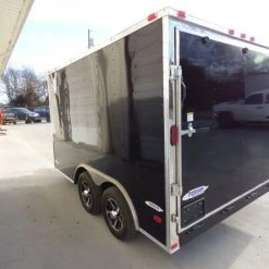 Enclosed Trailer 8.5'x12' Black - V-Nose Equipment Hauler -Cheap Trailers Store p1000096 1