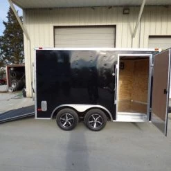 Enclosed Trailer 8.5'x12' Black - V-Nose Equipment Hauler -Cheap Trailers Store p1000106 1