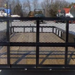 Utility Trailer 6.4x16 Dove Tail Double Axle Includes Gate and Trimmer Racks -Cheap Trailers Store p1000476 2