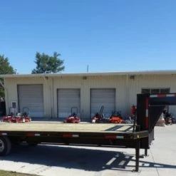 Equipment Trailer 8.5' x 25' - Gooseneck Flatbed Car Hauler -Cheap Trailers Store p1060390 1 1