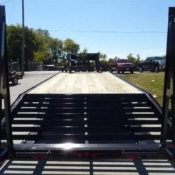 Equipment Trailer 8.5' x 25' - Gooseneck Flatbed Car Hauler -Cheap Trailers Store p1060392 1 1