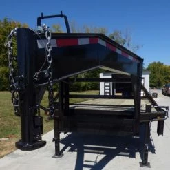 Equipment Trailer 8.5' x 25' - Gooseneck Flatbed Car Hauler -Cheap Trailers Store p1060403 1