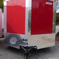 Enclosed Trailer 8.5'x24' Red & Black Equipment Hauler -Cheap Trailers Store p1190041
