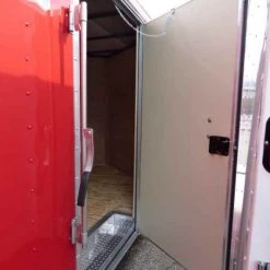 Enclosed Trailer 8.5'x24' Red & Black Equipment Hauler -Cheap Trailers Store p1190048